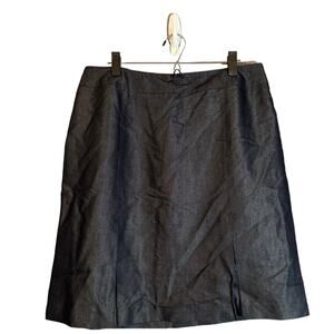 Norton McNaughton Jeanius Women’s Black Jean Pencil Skirt Back Zipper Size 14